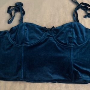 Sugar Thrillz Midnight Velvet Bustier